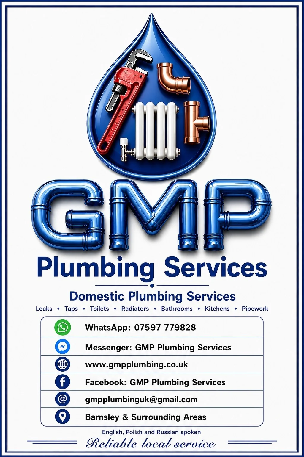 GMP Plumbing Services contact information