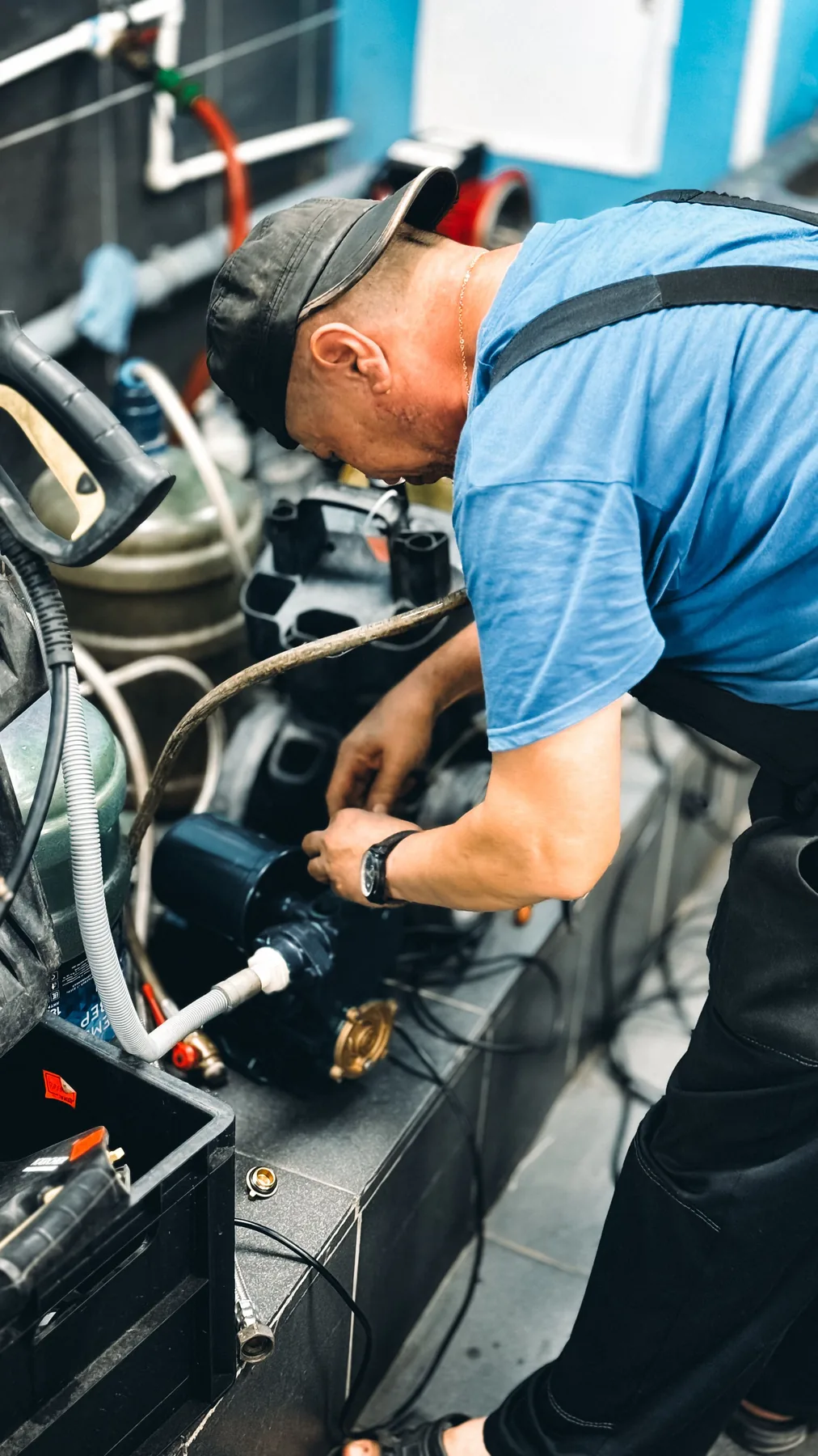 Illustrative domestic plumbing service