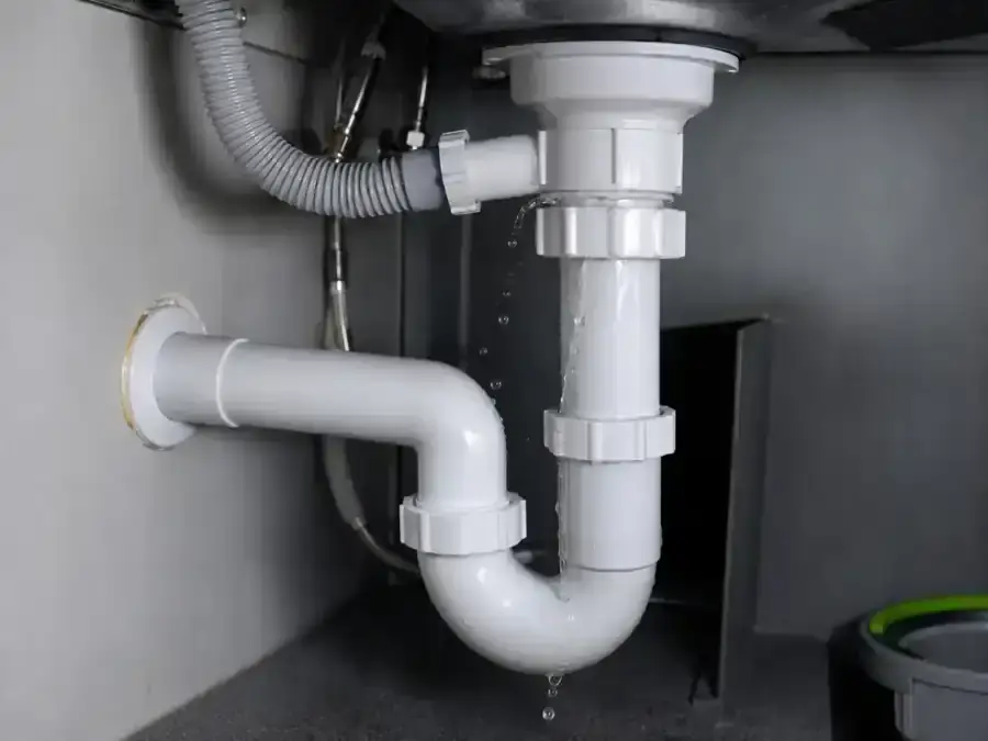 Leaking waste trap